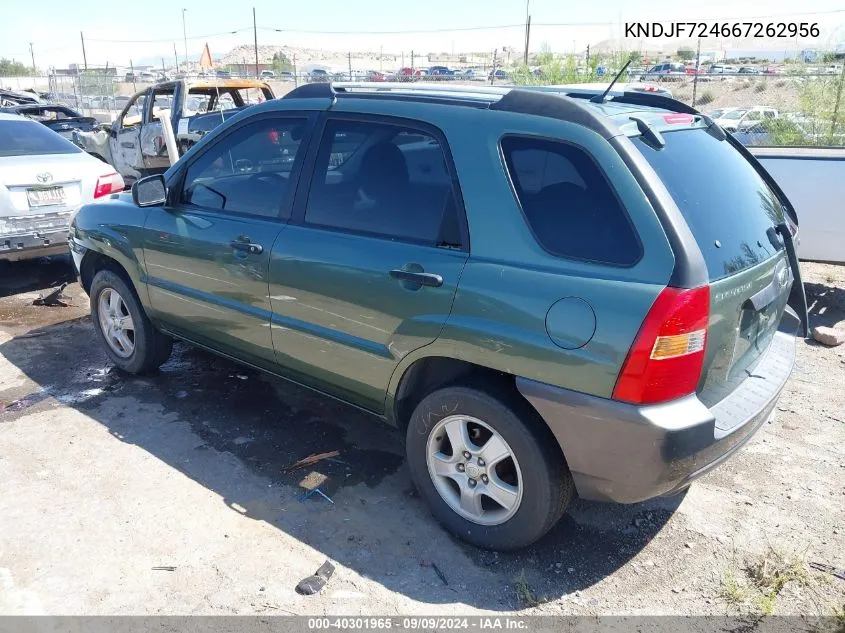 KNDJF724667262956 2006 Kia Sportage Lx