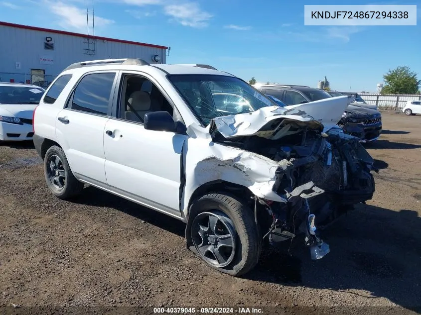 KNDJF724867294338 2006 Kia New Sportage