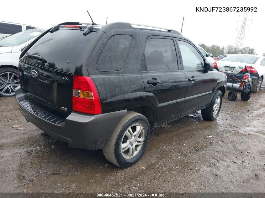 KNDJF723867235992 2006 Kia Sportage Ex V6/Lx V6