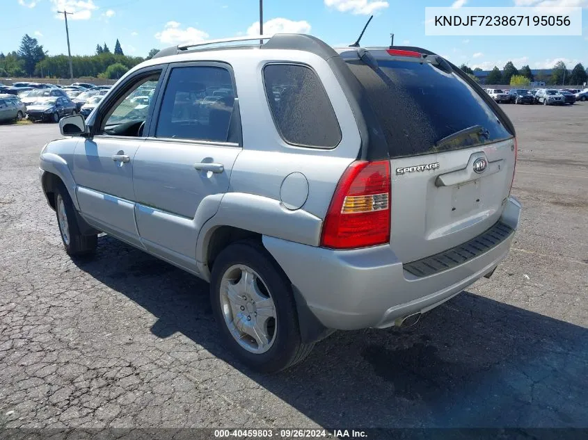 2006 Kia Sportage Ex V6/Lx V6 VIN: KNDJF723867195056 Lot: 40459803