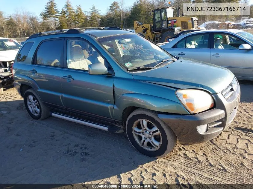 2006 Kia Sportage Ex V6/Lx V6 VIN: KNDJE723367166714 Lot: 40493800