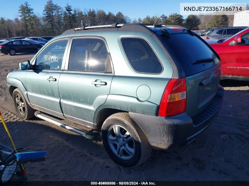 KNDJE723367166714 2006 Kia Sportage Ex V6/Lx V6