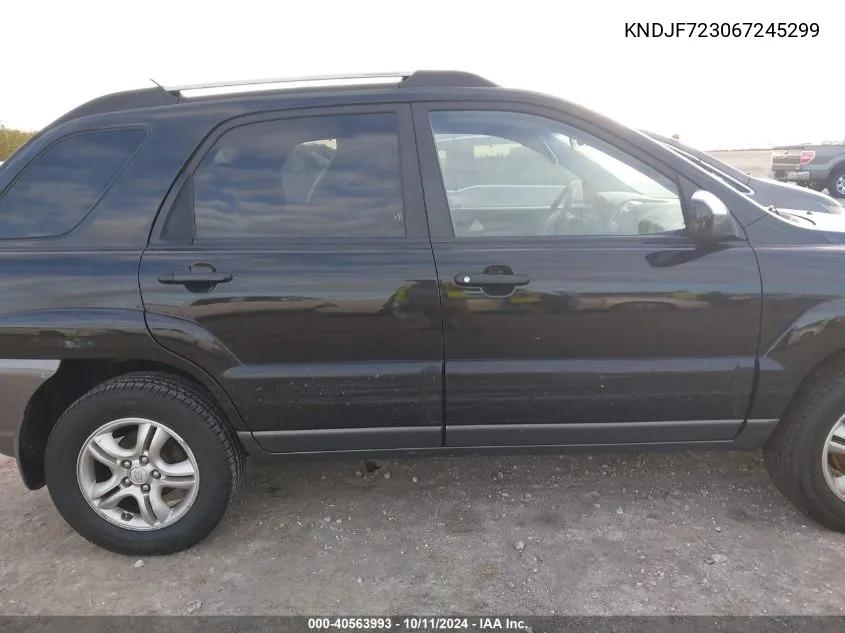 KNDJF723067245299 2006 Kia Sportage Ex V6/Lx V6