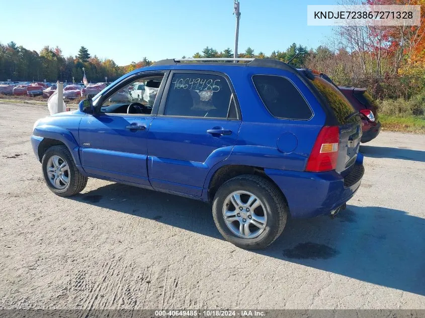 2006 Kia Sportage Ex V6/Lx V6 VIN: KNDJE723867271328 Lot: 40649485