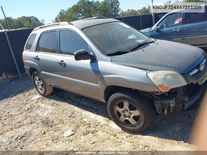 2006 Kia Sportage Lx VIN: KNDJF724X67213209 Lot: 40669410