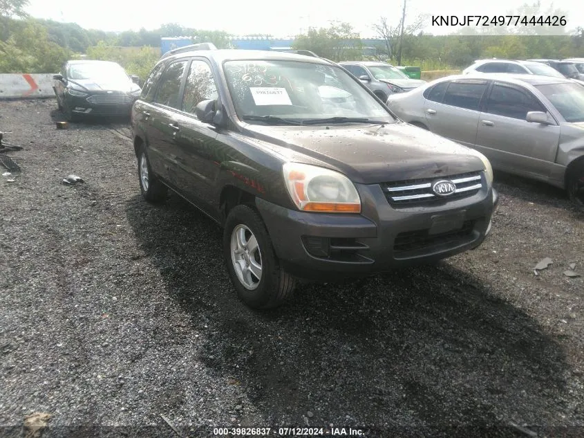 2007 Kia Sportage Lx VIN: KNDJF724977444426 Lot: 39826837