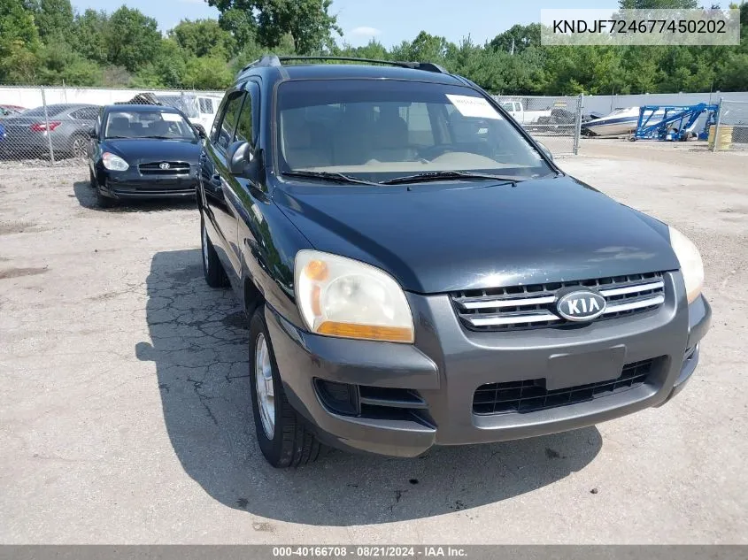 KNDJF724677450202 2007 Kia Sportage Lx