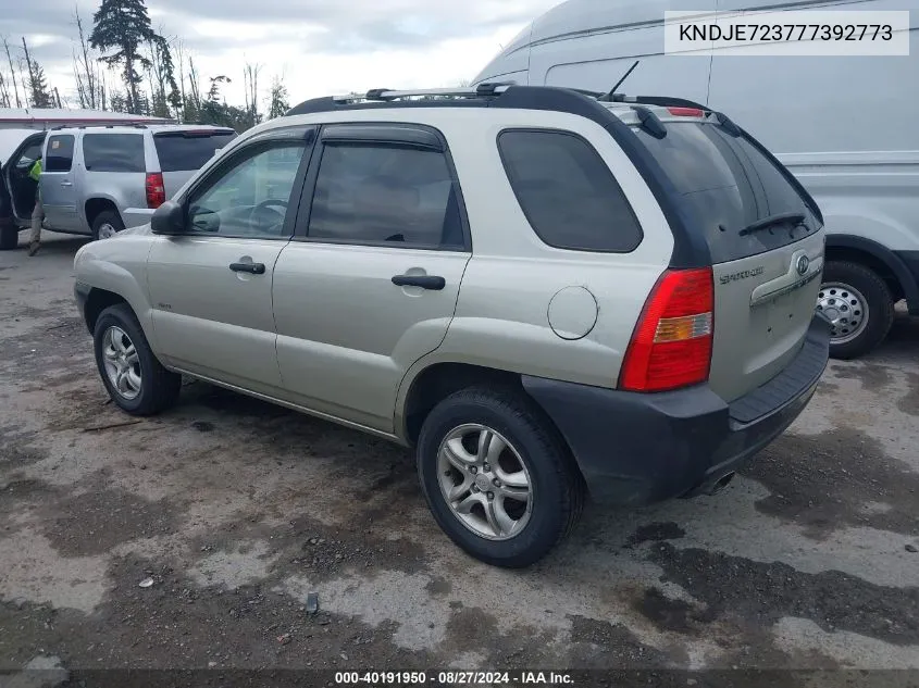 KNDJE723777392773 2007 Kia Sportage Lx V6