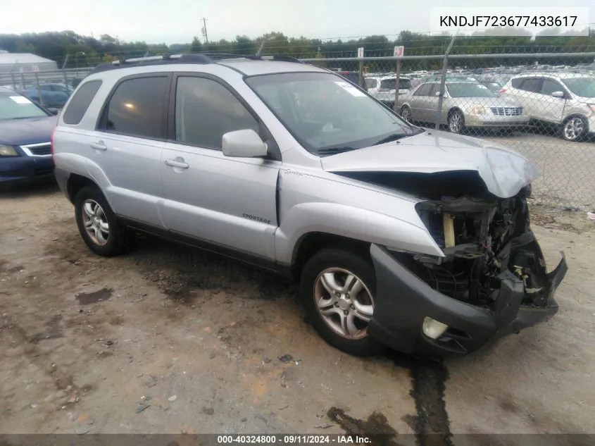 KNDJF723677433617 2007 Kia Sportage Ex/Lx