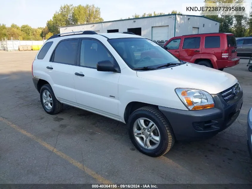 2007 Kia Sportage Lx V6 VIN: KNDJE723877395889 Lot: 40364195