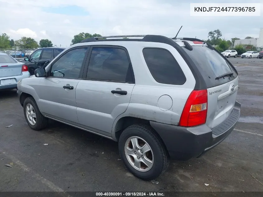 KNDJF724477396785 2007 Kia Sportage Lx