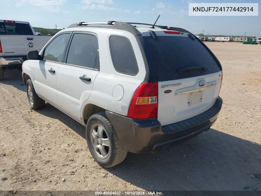 KNDJF724177442914 2007 Kia Sportage Lx