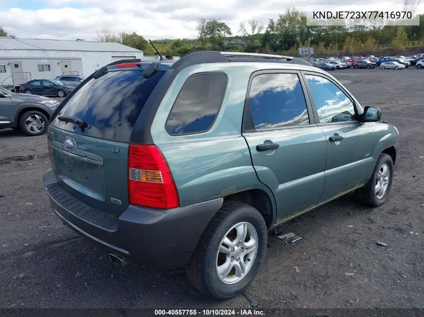 KNDJE723X77416970 2007 Kia Sportage Lx V6