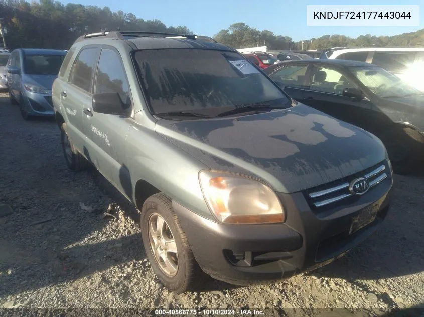 KNDJF724177443044 2007 Kia Sportage Lx