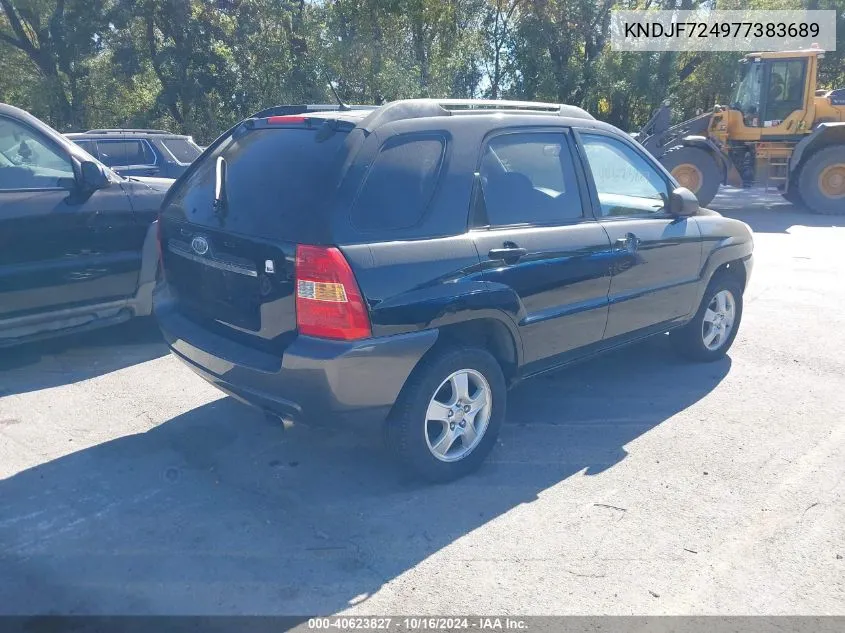 2007 Kia Sportage Lx VIN: KNDJF724977383689 Lot: 40623827