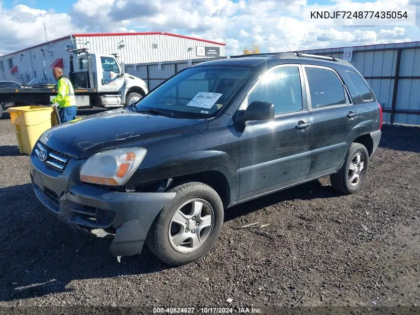 2007 Kia Sportage Lx VIN: KNDJF724877435054 Lot: 40624627