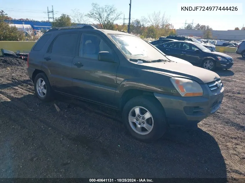 2007 Kia Sportage Lx VIN: KNDJF724977444426 Lot: 40641131