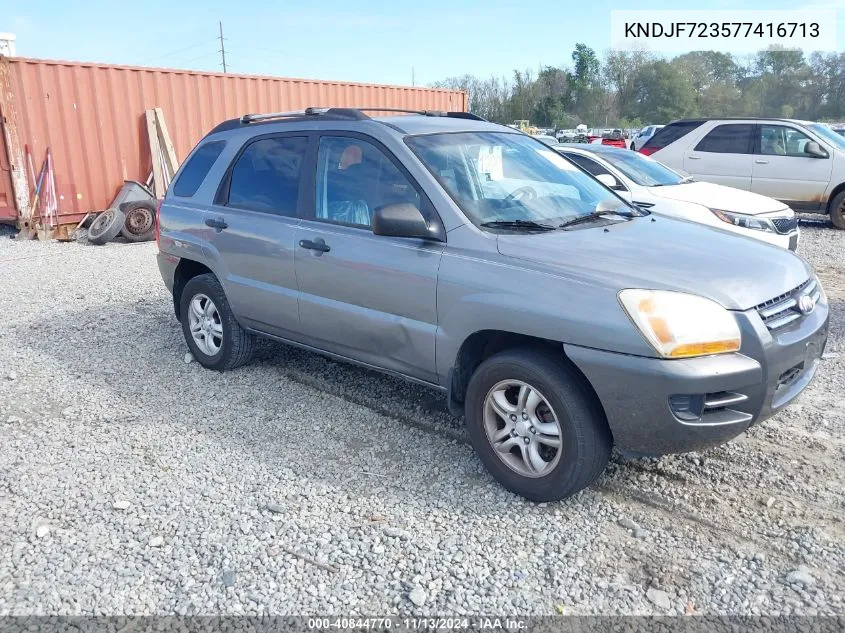 KNDJF723577416713 2007 Kia Sportage Lx V6