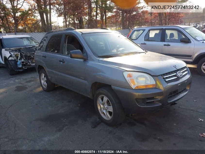 2007 Kia Sportage Lx VIN: KNDJE724577413242 Lot: 40882074