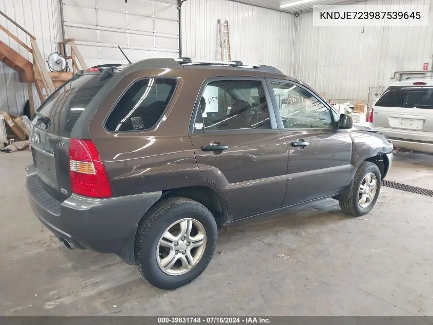 KNDJE723987539645 2008 Kia Sportage Lx V6