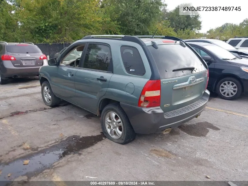 KNDJE723387489745 2008 Kia Sportage Lx V6