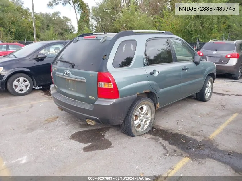 KNDJE723387489745 2008 Kia Sportage Lx V6