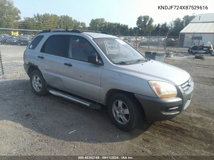 KNDJF724X87529616 2008 Kia Sportage Lx