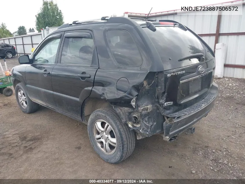 KNDJE723887506572 2008 Kia Sportage Lx V6