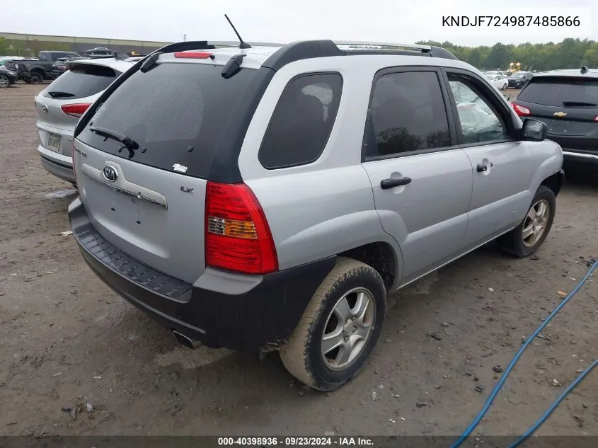 KNDJF724987485866 2008 Kia Sportage Lx