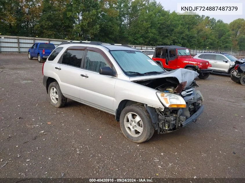 KNDJF724887487379 2008 Kia Sportage Lx