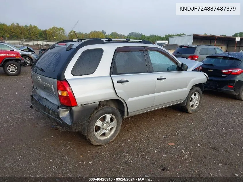 KNDJF724887487379 2008 Kia Sportage Lx