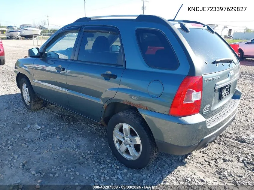 KNDJE723397629827 2009 Kia Sportage Lx V6