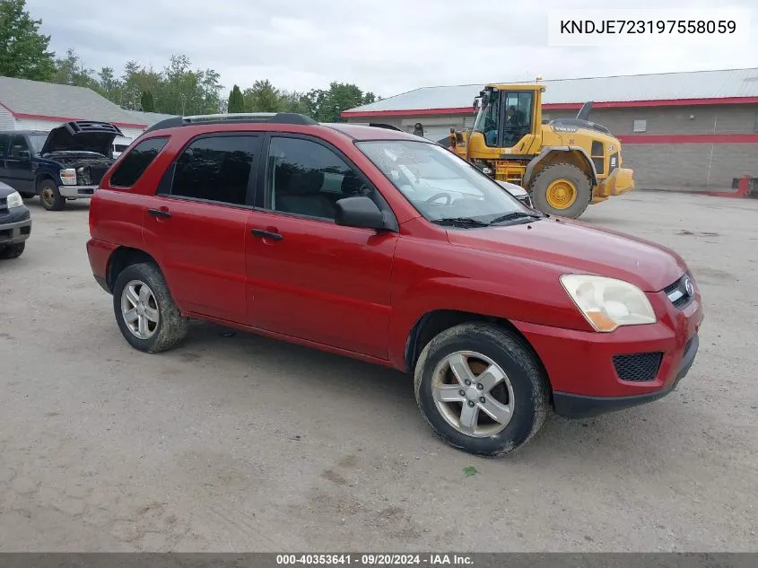 KNDJE723197558059 2009 Kia Sportage Lx V6