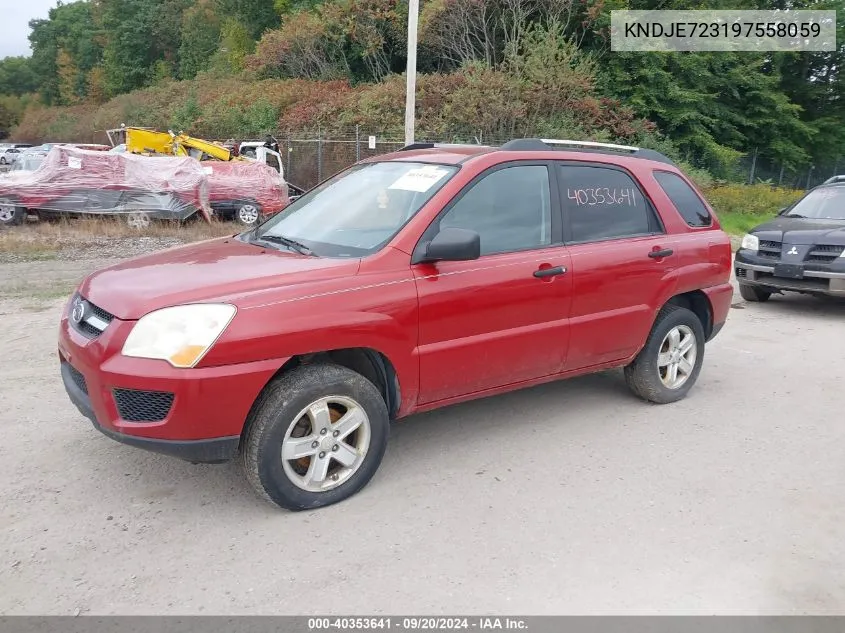 KNDJE723197558059 2009 Kia Sportage Lx V6