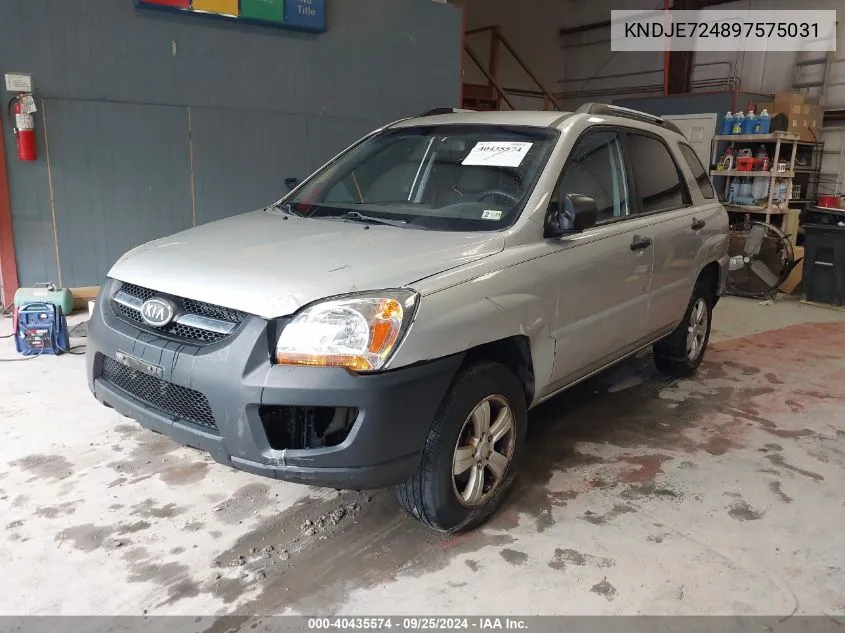 KNDJE724897575031 2009 Kia Sportage Lx