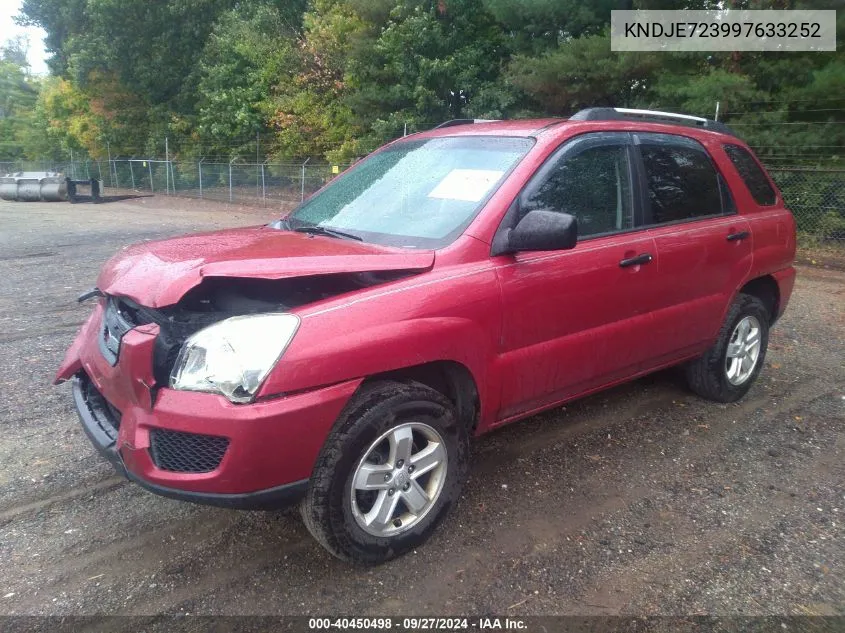 KNDJE723997633252 2009 Kia Sportage Lx V6