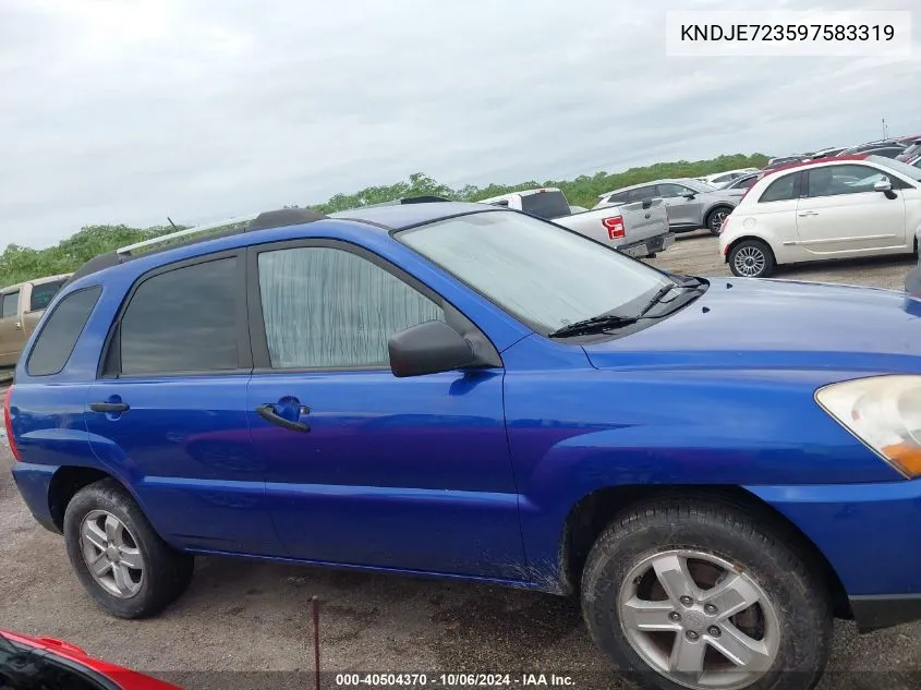 KNDJE723597583319 2009 Kia Sportage Lx/Ex