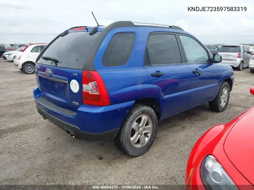 KNDJE723597583319 2009 Kia Sportage Lx/Ex