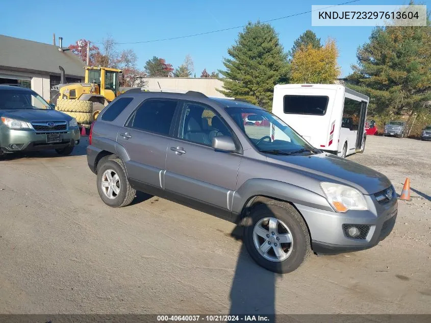 2009 Kia Sportage Ex V6 VIN: KNDJE723297613604 Lot: 40640037