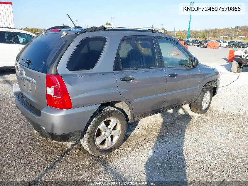 2009 Kia Sportage Lx VIN: KNDJF724597570866 Lot: 40685708