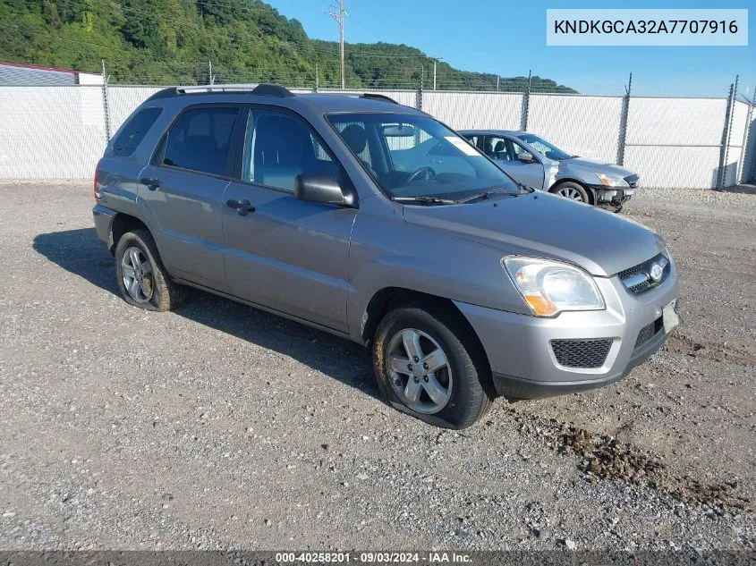 2010 Kia Sportage Lx V6 VIN: KNDKGCA32A7707916 Lot: 40258201