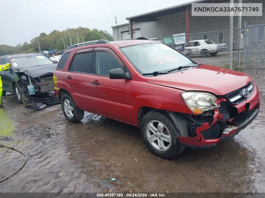 KNDKGCA33A7671749 2010 Kia Sportage Lx V6