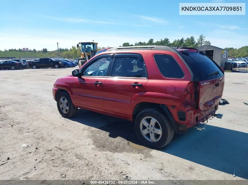 KNDKGCA3XA7709851 2010 Kia Sportage Lx V6