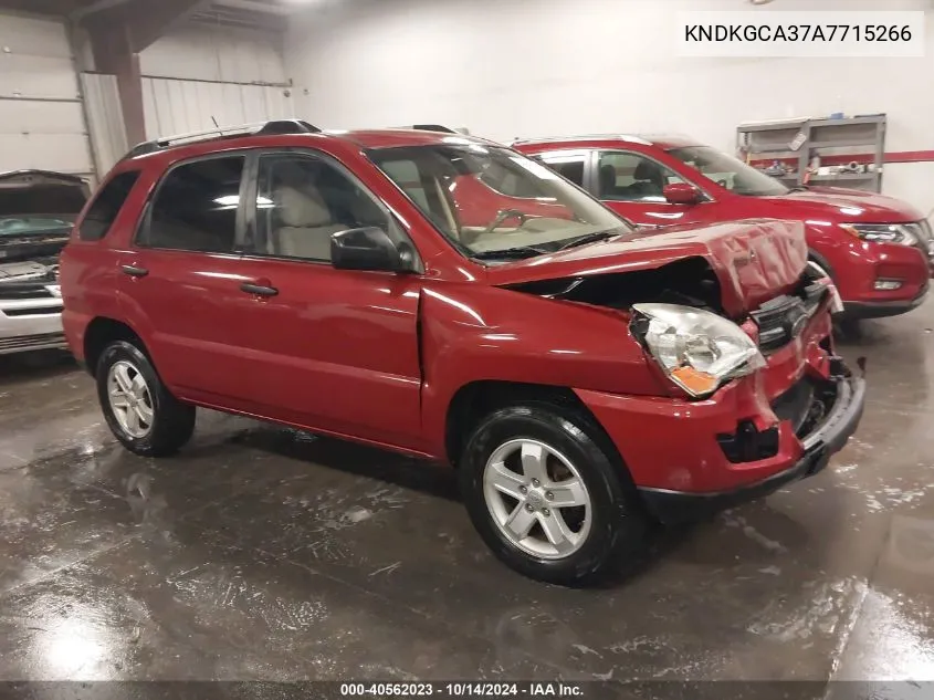 2010 Kia Sportage Lx V6 VIN: KNDKGCA37A7715266 Lot: 40562023