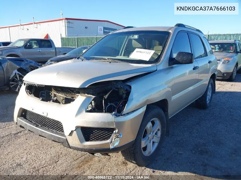 2010 Kia Sportage Lx V6 VIN: KNDKGCA37A7666103 Lot: 40865722