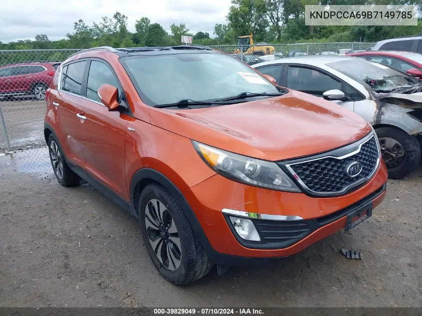 2011 Kia Sportage Sx VIN: KNDPCCA69B7149785 Lot: 39829049