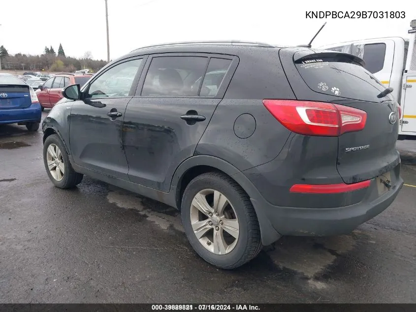 KNDPBCA29B7031803 2011 Kia Sportage Lx