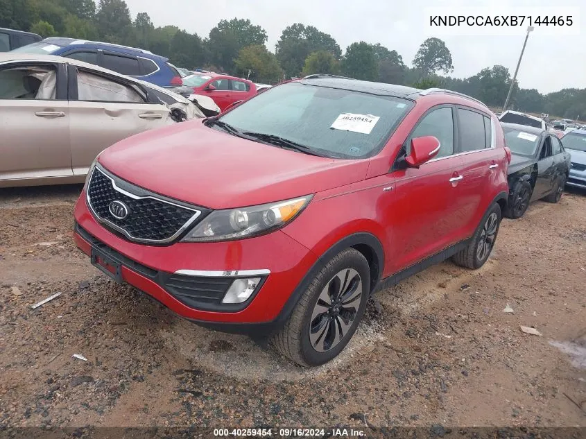 2011 Kia Sportage Sx VIN: KNDPCCA6XB7144465 Lot: 40259454