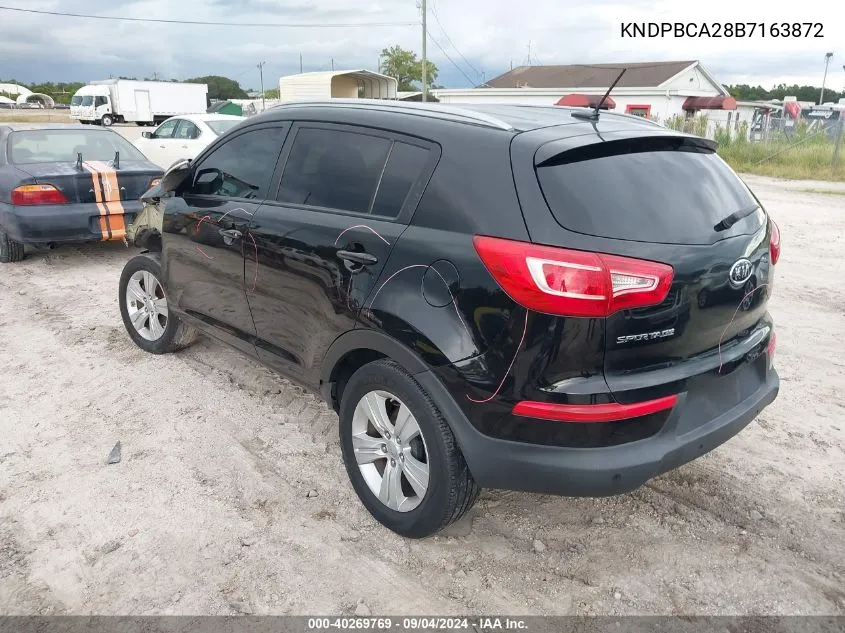 2011 Kia Sportage Lx VIN: KNDPBCA28B7163872 Lot: 40269769