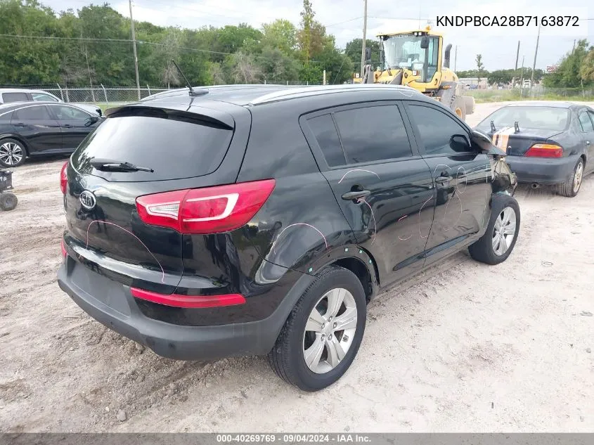 2011 Kia Sportage Lx VIN: KNDPBCA28B7163872 Lot: 40269769